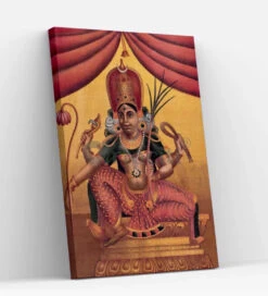 Devi In Benign Aspect By Raja Ravi Varma Famous Canvas Painting(Devi In Benign Aspect By Raja Ravi Varma Famous Canvas Painting) -Artociti Sale Store devi in benign aspect by raja ravi varma famous canvas painting 30x20 inches verma 639