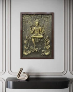 Divine Enlightenment Dakshinamurthy 3D Relief Mural(Divine Enlightenment Dakshinamurthy 3d Relief Mural) -Artociti Sale Store divine enlightenment dakshinamurthy 3d relief mural wall art 573