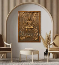 Divine Enlightenment Dakshinamurthy 3D Relief Mural(Divine Enlightenment Dakshinamurthy 3d Relief Mural)