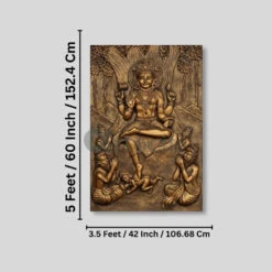 Divine Enlightenment Dakshinamurthy 3D Relief Mural(Divine Enlightenment Dakshinamurthy 3d Relief Mural) -Artociti Sale Store divine enlightenment dakshinamurthy 3d relief mural wall art 694