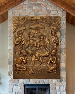 Divine Ram Darbar 3D Relief Mural Wall Art(Divine Ram Darbar 3d Relief Mural Epitome Of Spiritual Elegance) -Artociti Sale Store divine ram darbar 3d relief mural wall art 499