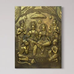 Divine Ram Darbar 3D Relief Mural Wall Art(Divine Ram Darbar 3d Relief Mural Epitome Of Spiritual Elegance) -Artociti Sale Store divine ram darbar 3d relief mural wall art 653