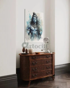Divine Serenity Lord Shiva Abstract Famous Canvas Painting(Divine Serenity Lord Shiva Abstract Canvas Painting) -Artociti Sale Store divine serenity lord shiva abstract famous canvas painting 30x20 inches 478