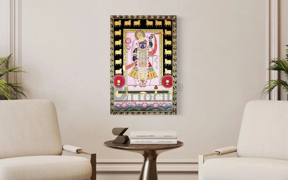 Divine Splendor Lord Shreenath Ji Pichwai Canvas Giclee Print(Divine Splendor Lord Shreenath Ji Pichwai Canvas Giclee Print Embrace Tradition In Every Inch) 5 Divine Splendor Lord Shreenath Ji Pichwai Canvas Giclee Print(Divine Splendor Lord Shreenath Ji Pichwai Canvas Giclee Print Embrace Tradition In Every Inch) - Image 3