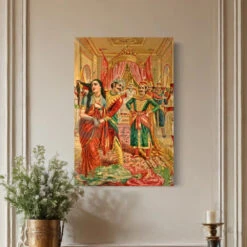 Draupadi Vastraharan By Raja Ravi Varma Famous Canvas Painting(Draupadi Vastraharan By Raja Ravi Varma Famous Canvas Painting) 12 Draupadi Vastraharan By Raja Ravi Varma Famous Canvas Painting(Draupadi Vastraharan By Raja Ravi Varma Famous Canvas Painting) -Artociti Sale Store draupadi vastraharan by raja ravi varma famous canvas painting 30x20 inch 871