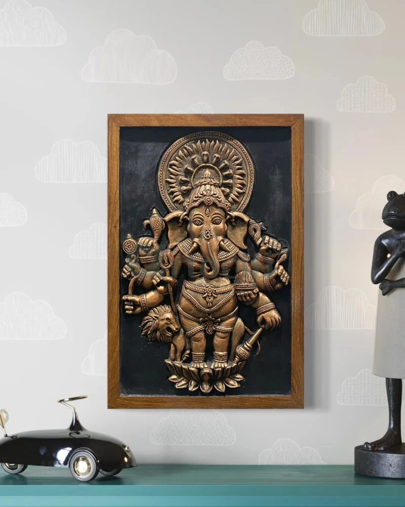 Drishti Ganesha 3D Relief Mural Wall Art(Drishti Ganesha 3d Relief Mural Wall Art Shubh Drishti Vighnaharta Ganesh Idol) 10 Drishti Ganesha 3D Relief Mural Wall Art(Drishti Ganesha 3d Relief Mural Wall Art Shubh Drishti Vighnaharta Ganesh Idol) - Image 8