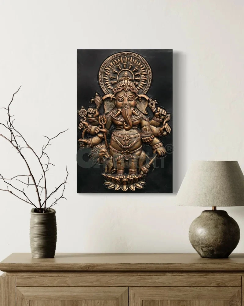 Drishti Ganesha 3D Relief Mural Wall Art(Drishti Ganesha 3d Relief Mural Wall Art Shubh Drishti Vighnaharta Ganesh Idol) 6 Drishti Ganesha 3D Relief Mural Wall Art(Drishti Ganesha 3d Relief Mural Wall Art Shubh Drishti Vighnaharta Ganesh Idol) - Image 4