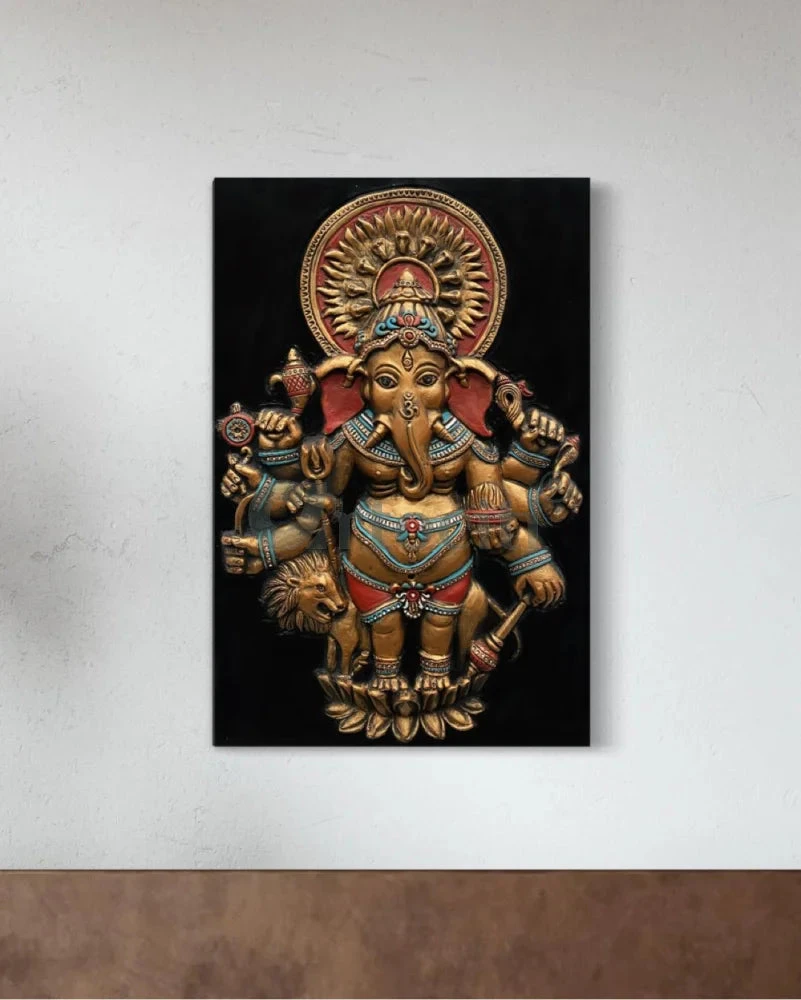 Drishti Ganesha 3D Relief Mural Wall Art(Drishti Ganesha 3d Relief Mural Wall Art Shubh Drishti Vighnaharta Ganesh Idol) 9 Drishti Ganesha 3D Relief Mural Wall Art(Drishti Ganesha 3d Relief Mural Wall Art Shubh Drishti Vighnaharta Ganesh Idol) - Image 7