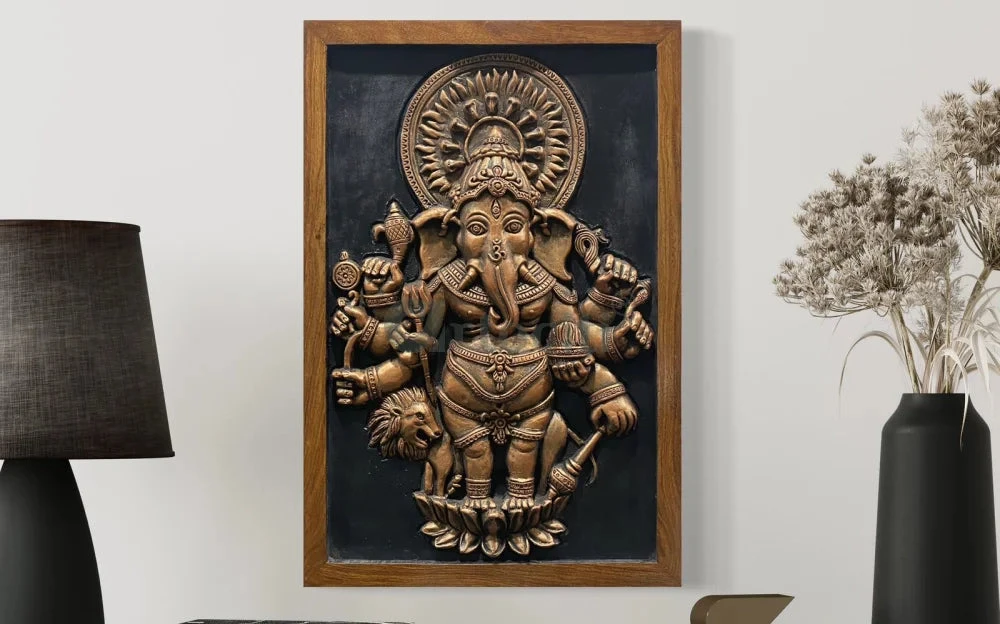Drishti Ganesha 3D Relief Mural Wall Art(Drishti Ganesha 3d Relief Mural Wall Art Shubh Drishti Vighnaharta Ganesh Idol) 11 Drishti Ganesha 3D Relief Mural Wall Art(Drishti Ganesha 3d Relief Mural Wall Art Shubh Drishti Vighnaharta Ganesh Idol) - Image 9