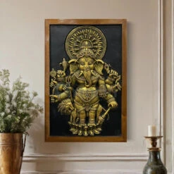 Drishti Ganesha 3D Relief Mural Wall Art(Drishti Ganesha 3d Relief Mural Wall Art Shubh Drishti Vighnaharta Ganesh Idol) 40 Drishti Ganesha 3D Relief Mural Wall Art(Drishti Ganesha 3d Relief Mural Wall Art Shubh Drishti Vighnaharta Ganesh Idol) -Artociti Sale Store drishti ganesha 3d relief mural wall art decor 894