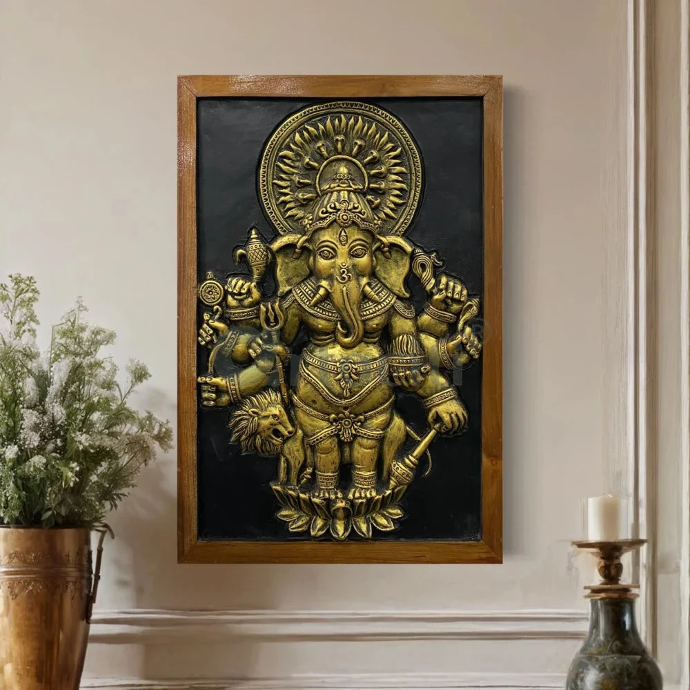 Drishti Ganesha 3D Relief Mural Wall Art(Drishti Ganesha 3d Relief Mural Wall Art Shubh Drishti Vighnaharta Ganesh Idol) 21 Drishti Ganesha 3D Relief Mural Wall Art(Drishti Ganesha 3d Relief Mural Wall Art Shubh Drishti Vighnaharta Ganesh Idol) - Image 19