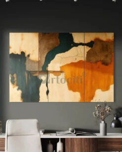 Elation VII By Artist Dora Stork | Rustic Earth Modern Abstract Canvas Painting(Elation Vii By Artist Dora Stork Rustic Earth Modern Abstract Canvas Painting) -Artociti Sale Store elation vii by artist dora stork rustic earth modern abstract canvas painting 284