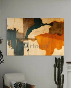 Elation VII By Artist Dora Stork | Rustic Earth Modern Abstract Canvas Painting(Elation Vii By Artist Dora Stork Rustic Earth Modern Abstract Canvas Painting) -Artociti Sale Store elation vii by artist dora stork rustic earth modern abstract canvas painting 399