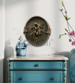 European Couple Theme 3D Wall Hanging | Ready To Hang | 3D Wall Sculpture(European Theme 3d Wall Hanging Ready To Hang 3d Wall Sculpture 1) -Artociti Sale Store european couple theme 3d wall hanging ready to hang sculpture antique bronze 215