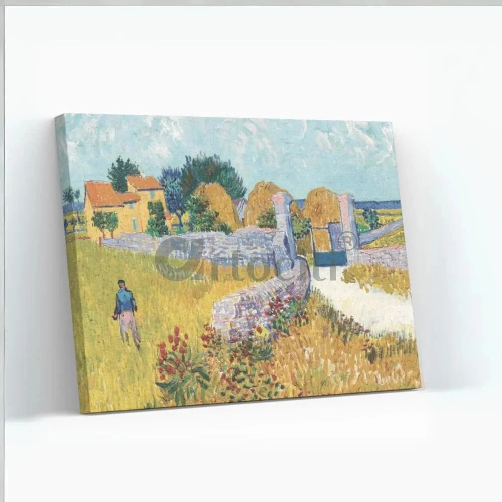 Farmhouse In Provence By Van Gogh Large Canvas Painting(Farmhouse In Provence By Vincent Van Gogh Large Size 28x22 Inches Canvas Painting High Quality Giclee Print Ready To Hang) 4 Farmhouse In Provence By Van Gogh Large Canvas Painting(Farmhouse In Provence By Vincent Van Gogh Large Size 28x22 Inches Canvas Painting High Quality Giclee Print Ready To Hang) - Image 2