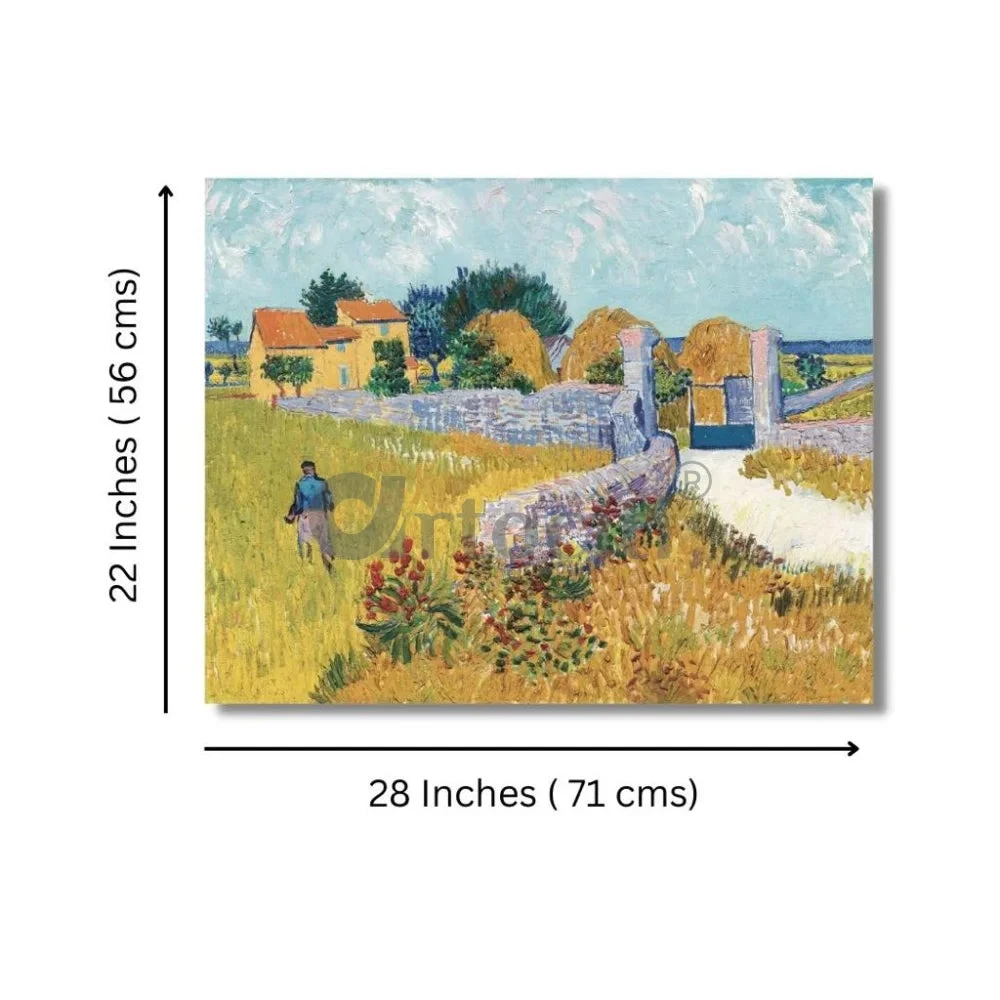 Farmhouse In Provence By Van Gogh Large Canvas Painting(Farmhouse In Provence By Vincent Van Gogh Large Size 28x22 Inches Canvas Painting High Quality Giclee Print Ready To Hang) 5 Farmhouse In Provence By Van Gogh Large Canvas Painting(Farmhouse In Provence By Vincent Van Gogh Large Size 28x22 Inches Canvas Painting High Quality Giclee Print Ready To Hang) - Image 3