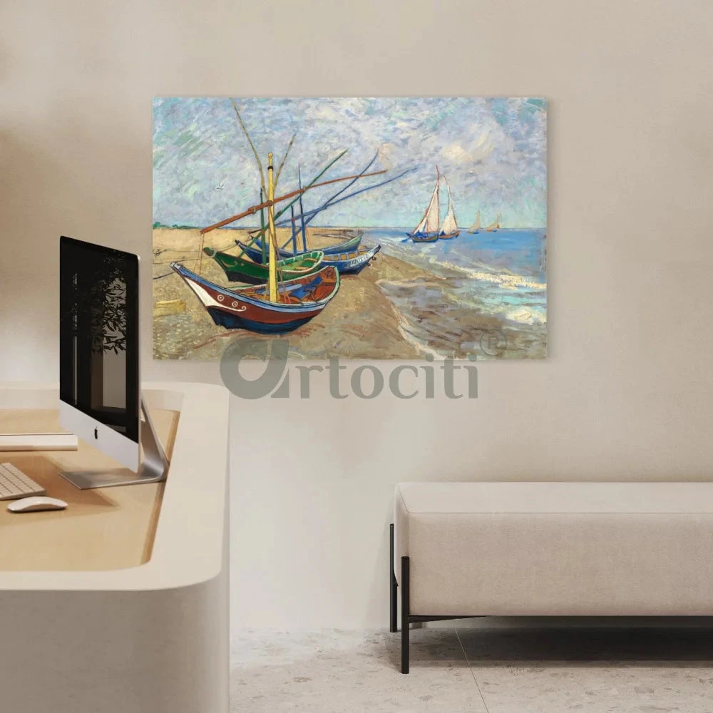 Fishing Boats On The Beach At Saintes Maries By Vincent Van Gogh Canvas Giclee Print(Fishing Boats On The Beach At Saintes Maries By Vincent Van Gogh Canvas Print Dive Into Tranquil Waters Of Artistry) 8 Fishing Boats On The Beach At Saintes Maries By Vincent Van Gogh Canvas Giclee Print(Fishing Boats On The Beach At Saintes Maries By Vincent Van Gogh Canvas Print Dive Into Tranquil Waters Of Artistry) - Image 6