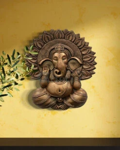 Ganesha With Chakra 3D Relief Mural Wall Art(Ganesha With Chakra 3d Relief Mural Wall Art Divine Harmon Elevate Your Space With Sacred Serenity) -Artociti Sale Store ganesha with chakra 3d relief mural wall art 276