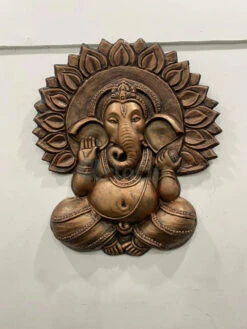 Ganesha With Chakra 3D Relief Mural Wall Art(Ganesha With Chakra 3d Relief Mural Wall Art Divine Harmon Elevate Your Space With Sacred Serenity) -Artociti Sale Store ganesha with chakra 3d relief mural wall art 330