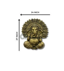 Ganesha With Chakra 3D Relief Mural Wall Art(Ganesha With Chakra 3d Relief Mural Wall Art Divine Harmon Elevate Your Space With Sacred Serenity) -Artociti Sale Store ganesha with chakra 3d relief mural wall art 552