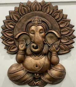 Ganesha With Chakra 3D Relief Mural Wall Art(Ganesha With Chakra 3d Relief Mural Wall Art Divine Harmon Elevate Your Space With Sacred Serenity) -Artociti Sale Store ganesha with chakra 3d relief mural wall art 687