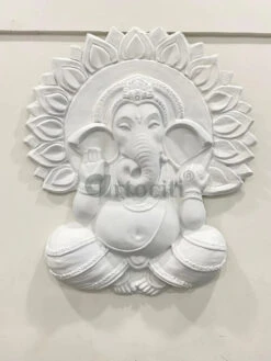 Ganesha With Chakra 3D Relief Mural Wall Art(Ganesha With Chakra 3d Relief Mural Wall Art Divine Harmon Elevate Your Space With Sacred Serenity) -Artociti Sale Store ganesha with chakra 3d relief mural wall art 832