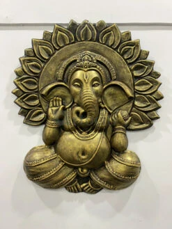 Ganesha With Chakra 3D Relief Mural Wall Art(Ganesha With Chakra 3d Relief Mural Wall Art Divine Harmon Elevate Your Space With Sacred Serenity) -Artociti Sale Store ganesha with chakra 3d relief mural wall art 928