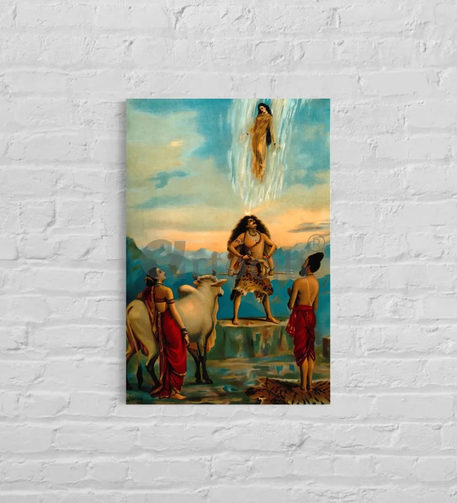 Gangawataran Descent Of Ganga By Raja Ravi Varma Famous Canvas Painting(Gangawataran Ganga Avataran Descent Of Ganga By Raja Ravi Varma Famous Canvas Painting) 3 Gangawataran Descent Of Ganga By Raja Ravi Varma Famous Canvas Painting(Gangawataran Ganga Avataran Descent Of Ganga By Raja Ravi Varma Famous Canvas Painting)