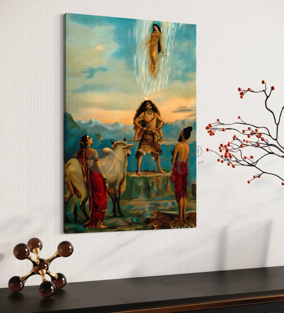 Gangawataran Descent Of Ganga By Raja Ravi Varma Famous Canvas Painting(Gangawataran Ganga Avataran Descent Of Ganga By Raja Ravi Varma Famous Canvas Painting) 5 Gangawataran Descent Of Ganga By Raja Ravi Varma Famous Canvas Painting(Gangawataran Ganga Avataran Descent Of Ganga By Raja Ravi Varma Famous Canvas Painting) - Image 3