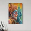 God Hanuman Indian Ethnic Canvas Giclee Print(God Hanuman Indian Ethnic Canvas Giclee Print) -Artociti Sale Store god hanuman indian ethnic canvas giclee print 30x20 inch 411