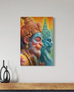 God Hanuman Indian Ethnic Canvas Giclee Print(God Hanuman Indian Ethnic Canvas Giclee Print)
