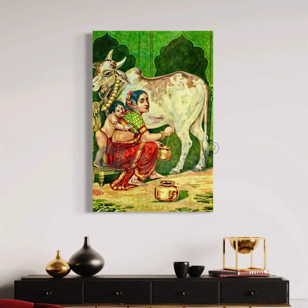 Godohan By Raja Ravi Varma Famous Canvas Painting(Godohan By Raja Ravi Varma Famous Canvas Painting) 5 Godohan By Raja Ravi Varma Famous Canvas Painting(Godohan By Raja Ravi Varma Famous Canvas Painting) - Image 3
