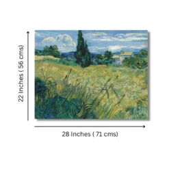 Green Wheat Fields With Cypress By Vincent Van Gogh Canvas Painting(By Vincent Van Gogh Large Size 28x22 Inches Canvas Painting High Quality Giclee Print Ready To Hang) 10 Green Wheat Fields With Cypress By Vincent Van Gogh Canvas Painting(By Vincent Van Gogh Large Size 28x22 Inches Canvas Painting High Quality Giclee Print Ready To Hang) -Artociti Sale Store green wheat fields with cypress by vincent van gogh canvas painting 22x28 772