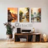 Iconic Indian Cities Canvas Set: Banaras, Kolkata, Delhi World Famous Cities(Iconic Indian Cities Canvas Set Banaras Kolkata Delhi) -Artociti Sale Store iconic indian cities canvas set banaras kolkata delhi world famous of 3 24x16 inches wall art 560