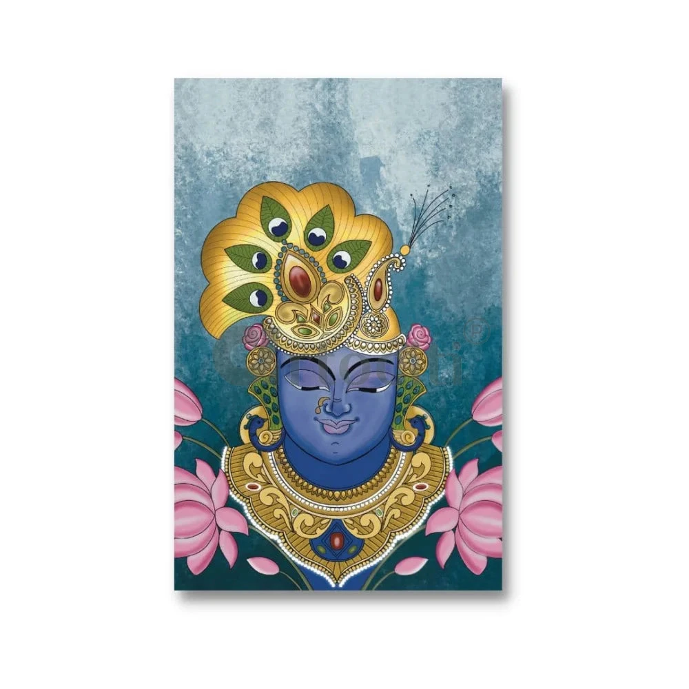 Indian Colourful Shreenath Ji Pichwai Painting (Set Of 3) High Quality Giclee Print(Shreenath Ji Pichwai Painting Gp Pic 03) 4 Indian Colourful Shreenath Ji Pichwai Painting (Set Of 3) High Quality Giclee Print(Shreenath Ji Pichwai Painting Gp Pic 03) - Image 3