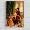 Infant Krishna With Yashoda By Raja Ravi Varma Famous Canvas Painting(Infant Krishna Sitting On Yashodas Lap Raja Ravi Varma Famous Canvas Painting) -Artociti Sale Store infant krishna with yashoda by raja ravi varma famous canvas painting 24x16 inches verma 458