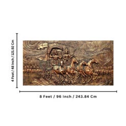 Krishna Arjuna Rath Mahabharat 3D Relief Mural Wall Art(Krishna Arjuna Rath Mahabharat 3d Relief Mural Wall Art) 36 Krishna Arjuna Rath Mahabharat 3D Relief Mural Wall Art(Krishna Arjuna Rath Mahabharat 3d Relief Mural Wall Art) -Artociti Sale Store krishna arjuna rath mahabharat 3d relief mural wall art 925