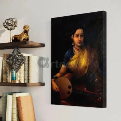 Lady Playing The Swarbat By Raja Ravi Varma Famous Canvas Painting(A Lady Playing The Swarbat By Raja Ravi Varma Famous Canvas Painting) 11 Lady Playing The Swarbat By Raja Ravi Varma Famous Canvas Painting(A Lady Playing The Swarbat By Raja Ravi Varma Famous Canvas Painting) -Artociti Sale Store lady playing the swarbat by raja ravi varma famous canvas painting 30x20 inches verma 311