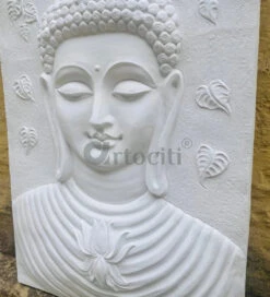 Large Size Calm And Peaceful Buddha 3D Relief Mural(Large Size 6x3 Feet Buddha Face 3d Relief Mural) -Artociti Sale Store large size calm and peaceful buddha 3d relief mural 293