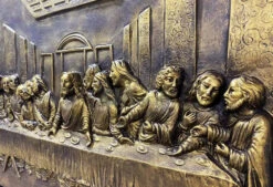 Last Supper 3D Relief Mural Wall Art Jesus Christ Painting(Last Supper Relief Mural Golden) -Artociti Sale Store last supper 3d relief mural wall art jesus christ painting 574