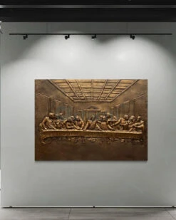 Last Supper 3D Relief Mural Wall Art Jesus Christ Painting(Last Supper Relief Mural Golden) -Artociti Sale Store last supper 3d relief mural wall art jesus christ painting 876