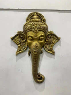 Lord Ganesha Face 3D Wall Art(Lord Ganesha Wall Hanging Relief Mural) -Artociti Sale Store lord ganesha face 3d wall art decor 976
