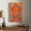 Lord Ganesha Kerala Mural Canvas Print(Divine Splendor Majestic Lord Ganesha Kerala Mural Art Canvas Print) -Artociti Sale Store lord ganesha kerala mural canvas print 24x16 inches 603