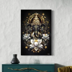 Lord Ganesha Modern Abstract Canvas Giclee Print(Lord Ganesha Modern Abstract Canvas Giclee Print) -Artociti Sale Store lord ganesha modern abstract canvas giclee print 128