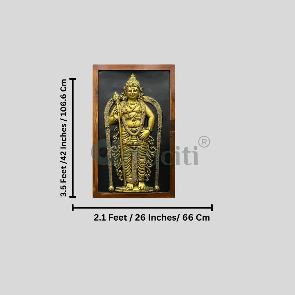 Lord Murugan (God Kartikeya) 3D Relief Mural Wall Art(Lord Murugan God Kartikeya 3d Relief Mural Wall Art Ready To Hang) 9 Lord Murugan (God Kartikeya) 3D Relief Mural Wall Art(Lord Murugan God Kartikeya 3d Relief Mural Wall Art Ready To Hang) - Image 7