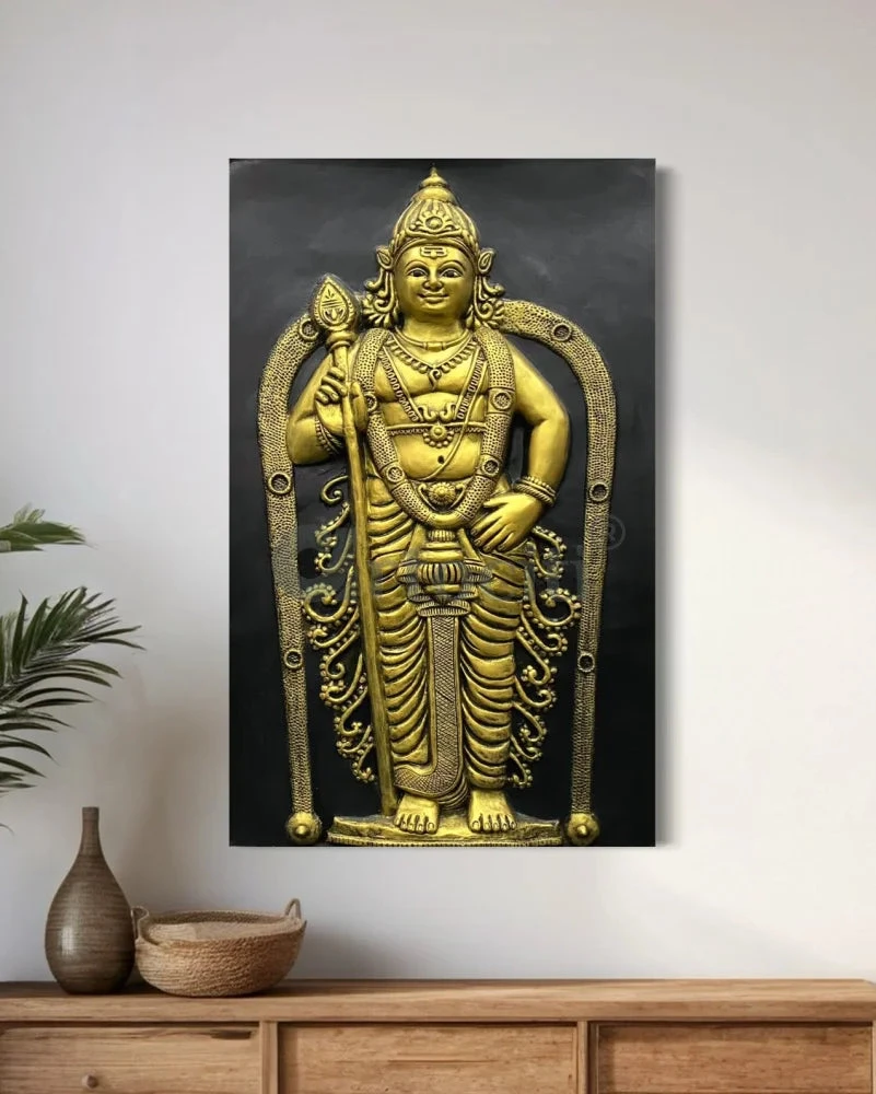 Lord Murugan (God Kartikeya) 3D Relief Mural Wall Art(Lord Murugan God Kartikeya 3d Relief Mural Wall Art Ready To Hang) 3 Lord Murugan (God Kartikeya) 3D Relief Mural Wall Art(Lord Murugan God Kartikeya 3d Relief Mural Wall Art Ready To Hang)