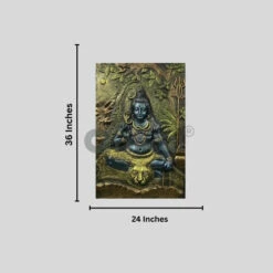 Lord Shiva 3D Relief Mural Wall Sculpture(Lord Shiva 3d Relief Mural Wall Sculpture Relief Mural Wall Art Ready To Hang) -Artociti Sale Store lord shiva 3d relief mural wall sculpture 240