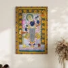 Lord Shreenath Ji Pichwai Traditional Art Canvas Giclee Print(Lord Shreenath Ji Pichwai In Yellow White Traditional Art Canvas Giclee Print Available In 24x16 And 30x20 Inches) -Artociti Sale Store lord shreenath ji pichwai traditional art canvas giclee print 212