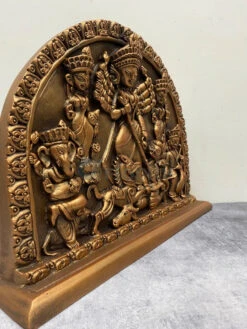 Maa Durga 3D Relief Sculpture(Maa Durga Relief Sculpture Golden) -Artociti Sale Store maa durga 3d relief sculpture 256