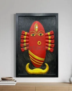 Maa Linga Bhairavi 3D Relief Mural Wall Art(Maa Linga Bhairavi 3d Relief Mural Wall Art) -Artociti Sale Store maa linga bhairavi 3d relief mural wall art 424